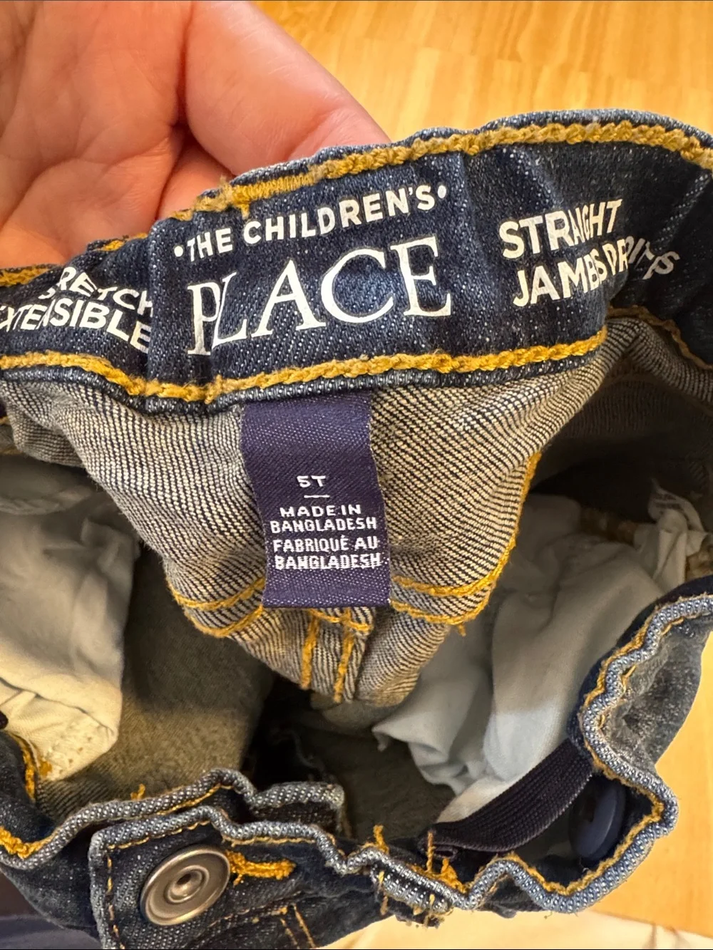 The Children's Place Dark Blue Straight Jeans for Kids